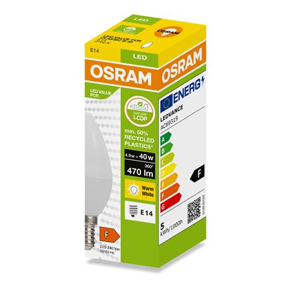 LED PCR CLASSIC B 4.9W/2700K E14