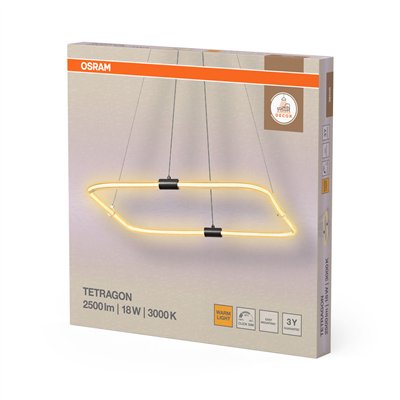 Decor Tetragon Pendant 18W 830 Click DIM