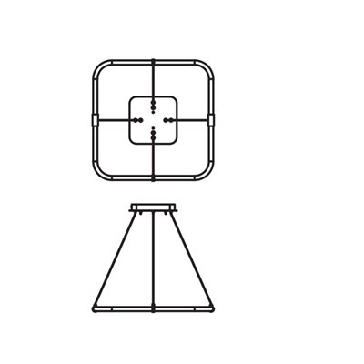 Decor Tetragon Pendant 18W 830 Click DIM