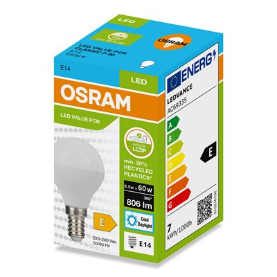 LED PCR CLASSIC P 6.5W/6500K E14