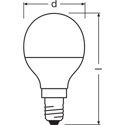 LED PCR CLASSIC P 4.9W/4000K E14