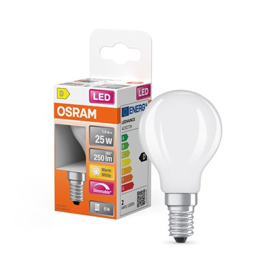 LED Retrofit CLASSIC P DIM 1.8W 827 Frosted E14