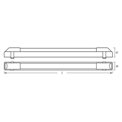 LED Shift Batten 120cm 24W CCT Black