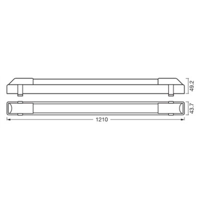LED Shift Batten 120cm 24W CCT Black