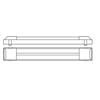 LED Shift Batten 60cm 24W CCT Black