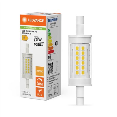 LED SLIM LINE R7s DIM P 9.5W 827 Clear R7s