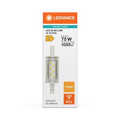 LED SLIM LINE R7s P 9.5W 827 Clear R7s