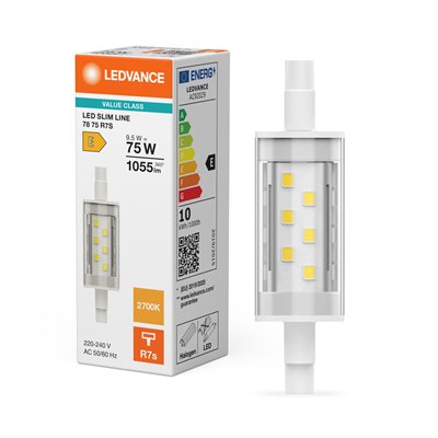 LED SLIM LINE R7s P 9.5W 827 Clear R7s