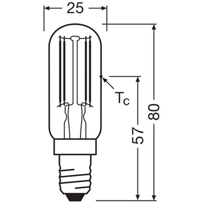 LED SPECIAL T26 P 5.9W 827 Clear E14