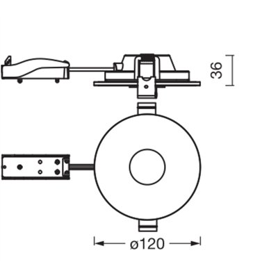 LED Spot Acrylic Frosted 6W 827 White