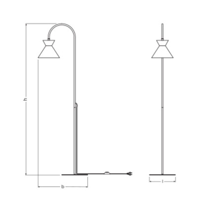 Decor Waist Floor E27 Black