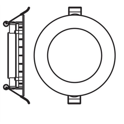 LED spot and downlight recess slim 85mm 4.5W 840 White