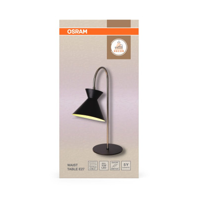 Decor Waist Table E27 Black