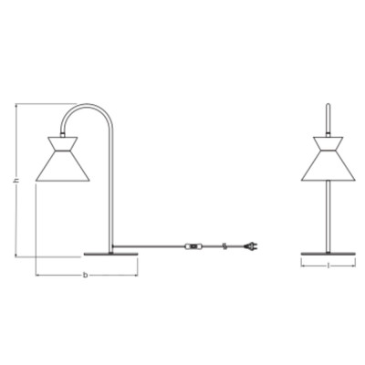 Decor Waist Table E27 Black
