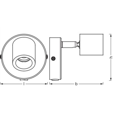 LED Spot Brick 1xGU10 White and Wood