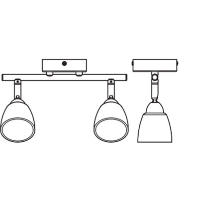 LED Spot Cup 2xG9 Brushed Nickel