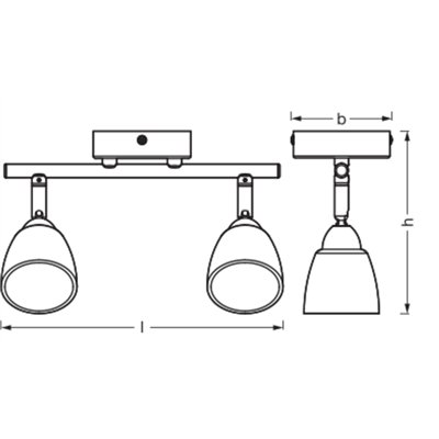 LED Spot Cup 2xG9 Brushed Nickel