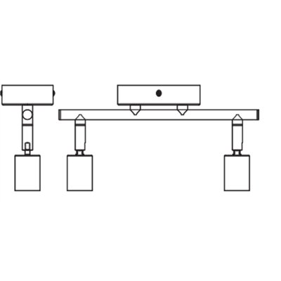 LED Spot Cylinder 2xGU10 Brushed Nickel