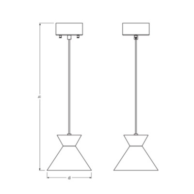 Decor Waist Pendant E27 Black