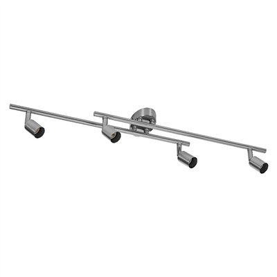 LED Spot Cylinder 4xGU10 Brushed Nickel