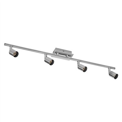 LED Spot Cylinder Duo 4xGU10 Brushed Nickel