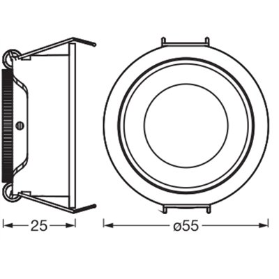 LED Spot Set PAR11 Recess GU10 Dim 3W 827 Satin Nickel