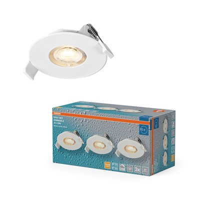 LED Spot Set Recess DIM IP65 4.9W 827 36° White