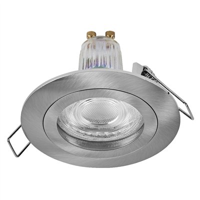 LED Spot Set Recess GU10 Click 4.5W 827 Satin Nickel