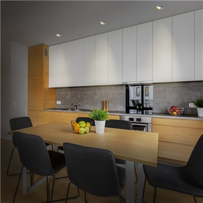 LED Spot Set Recess GU10 Click 4.5W 827 Satin Nickel