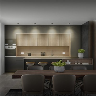 LED Spot Set Recess GU10 Adjustable Click Click 4.5W 827 Black