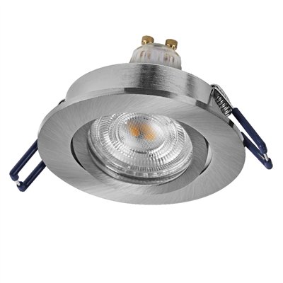 LED Spot Set Recess GU10 Click Dim Adjustable Click 3.7W 827 Satin Nickel