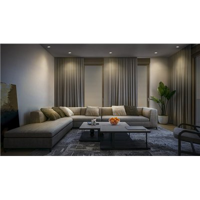 LED Spot Set Recess GU10 Click Dim Adjustable Click 3.7W 827 Satin Nickel