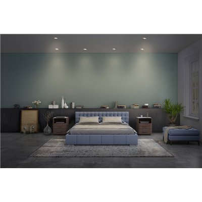 LED Spot Set Recess GU10 Dim Adjustable Click 6W 827 Satin Nickel