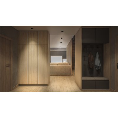 LED Spot Set Recess GU10 Metal-Plastic Press 4.5W 827 Black