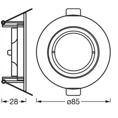 LED Spot Set Recess Twistlock GU10 Adjustable 2.6W 827 Green Brass
