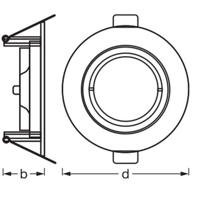 LED Spot Set Recess Twistlock GU10 Adjustable 2.6W 827 Satin Nickel
