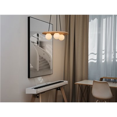 Decor Wood Nest Pendant 1xG9 Brown