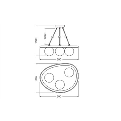 Decor Wood Nest Pendant 1xG9 Brown