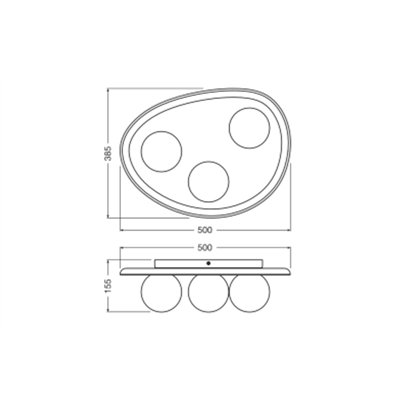 Decor Wood Nest Ceiling 1xG9 Brown