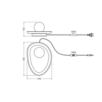 Decor Wood Nest Table 1xG9 Brown