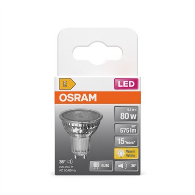 LED STAR PAR16 6.1W 827 GU10