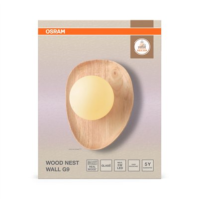 Decor Wood Nest Table 1xG9 Brown