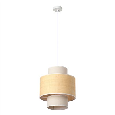 Decor Wrap Cylinder Pendant E27 Beige