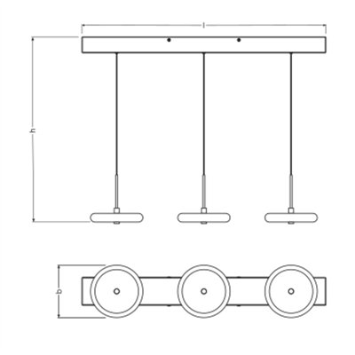 Decor Yoyo Pendant 3XPendant LN 18W 830 Beige