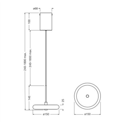 Decor Yoyo Pendant Pendant 6.5W 830 Beige