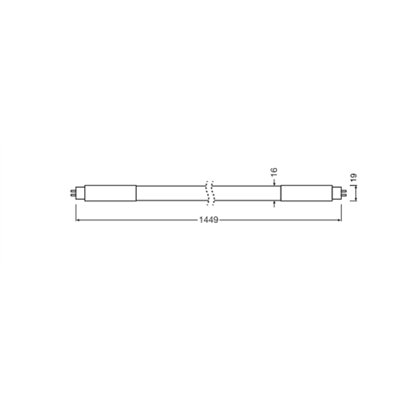 LED TUBE T5 AC MAINS V 1449mm 31W 865