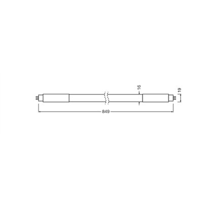 LED TUBE T5 AC MAINS V 849mm 13W 830