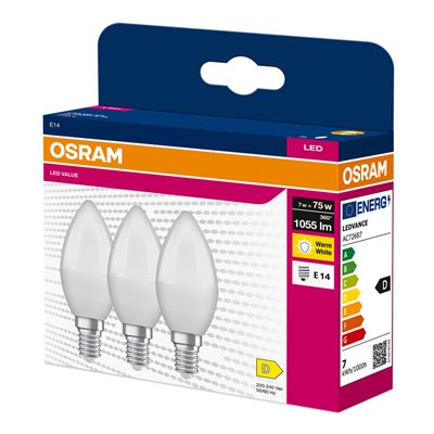 LED VALUE CLASSIC B 75  7W/2700K E14