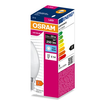 LED VALUE CLASSIC B 25  2.8W/4000K E14