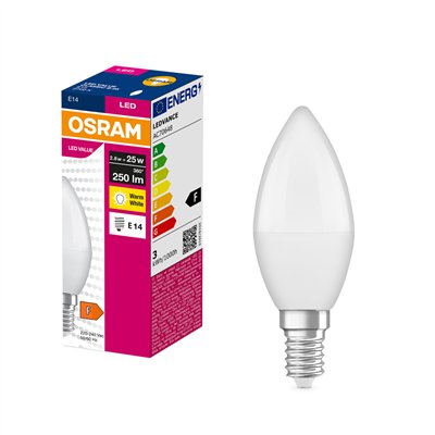 LED VALUE CLASSIC B 25  2.8W/2700K E14